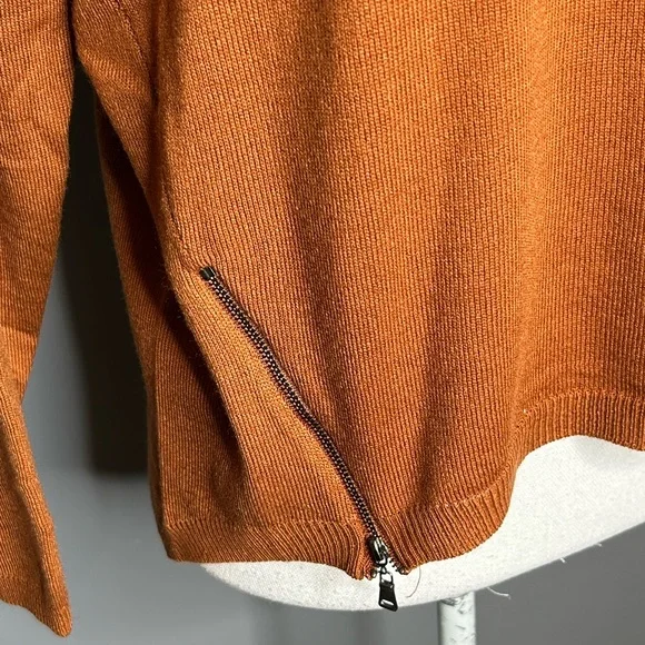 MINE rust high low sweater size M - Picture 2 of 5